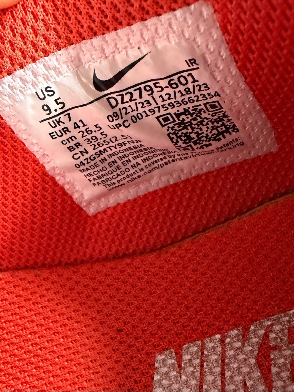 Nike womens Cortez in orange /White and blue Sz.9.5 - Picture 2 of 8